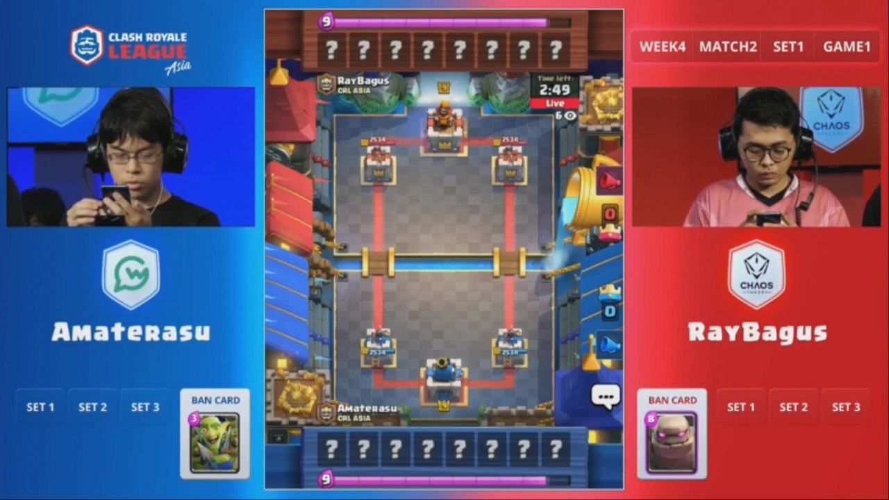 [Match 2] GameWith vs Chaos Theory 180518 - 클래시 로얄 리그 아시아 (CRL)