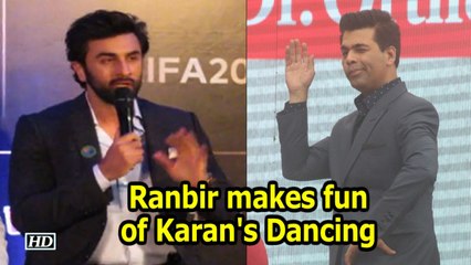 Ranbir Kapoor makes fun of Karan Johar's Dancing