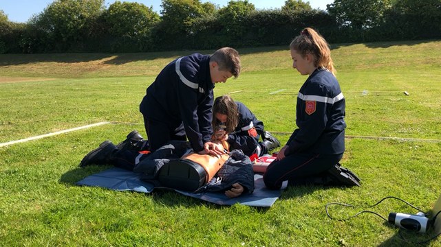 Les Jeunes sapeurs-pompiers en concours départemental