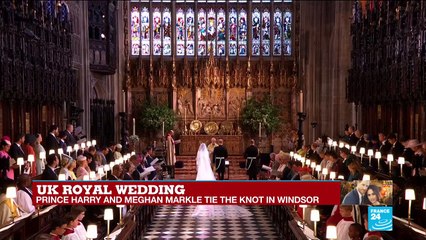 UK Royal Wedding: Prince Harry and Meghan Markle say "I will" to each other
