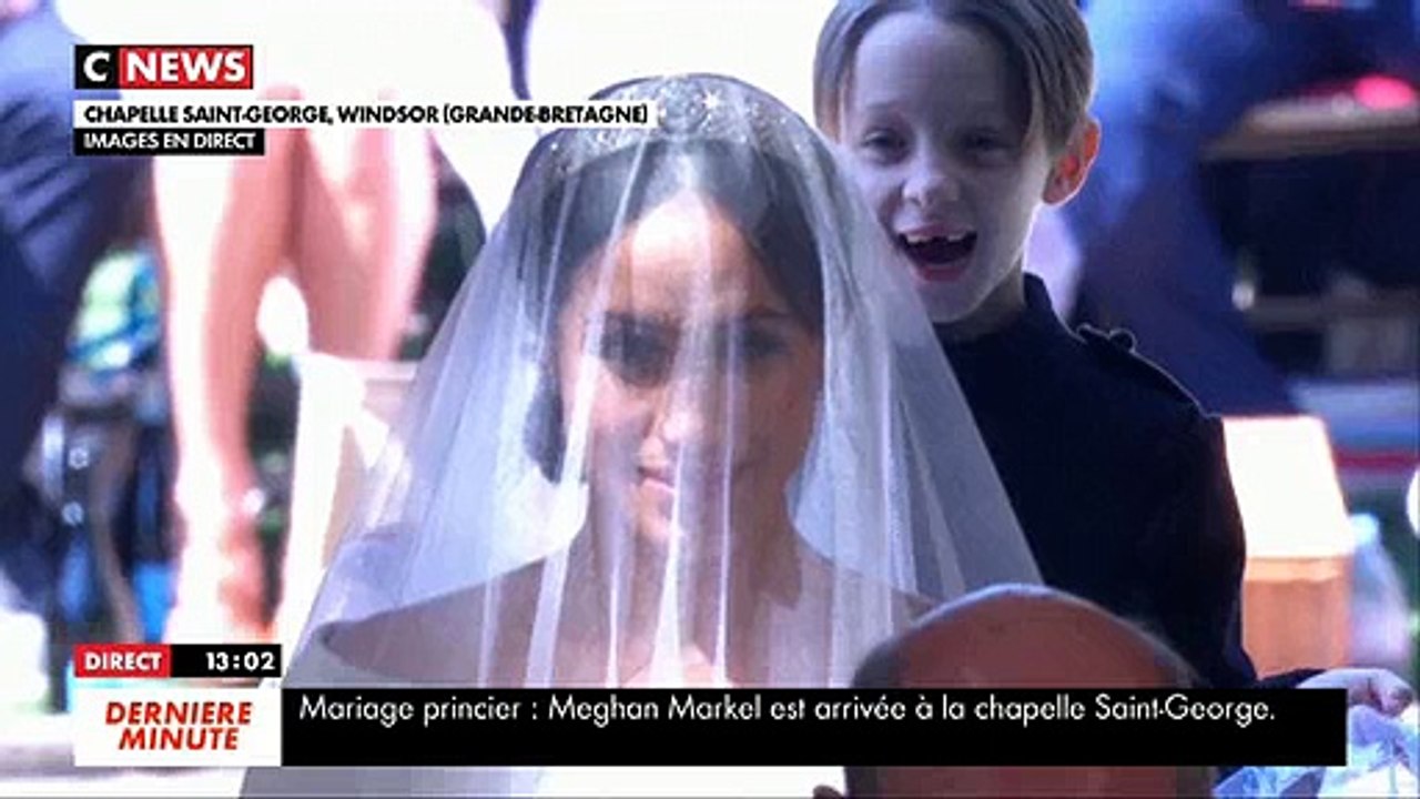 MARIAGE MEGHAN ET HARRY : le moment ou Meghan arrive