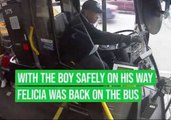 Milwaukee Bus Driver Helps Boy Get to School After He Falls Off Bike