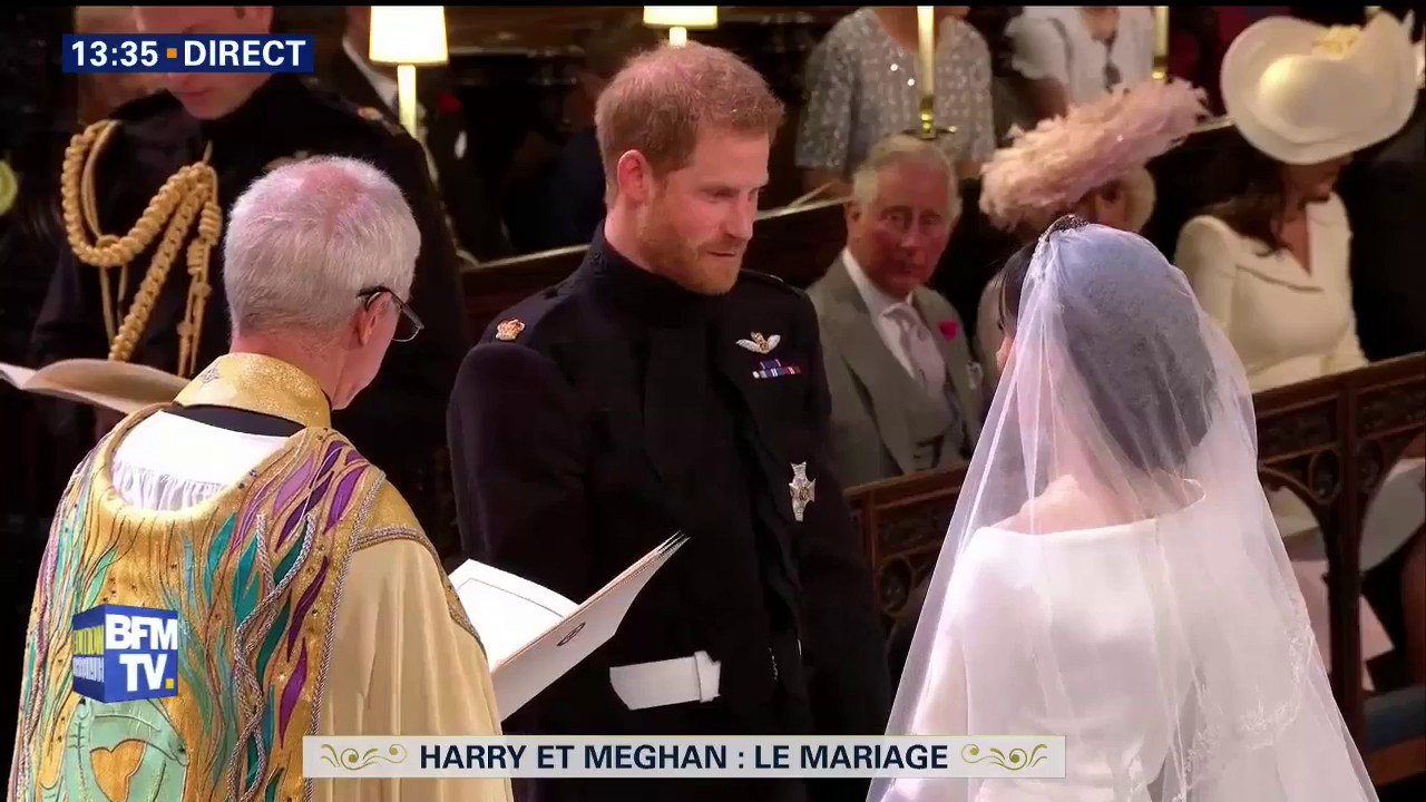 Le prince Harry et Meghan Markle prononcent leurs promesses solennelles