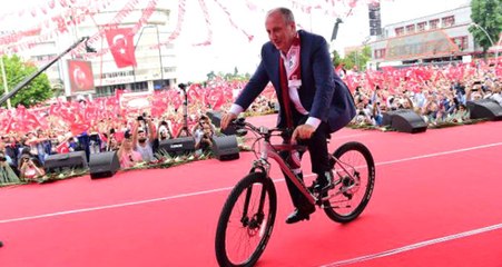 Muharrem İnce'ye Makam Aracı Olarak Bisiklet Hediye Edildi