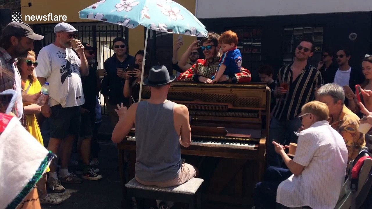 Royal wedding street party in Hackney, London