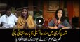 Nusrat Sehar Abbasi shows a shoe in SIndh Assembly