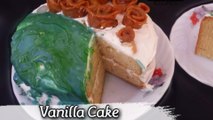 VANILLA CAKE WITHOUT OVEN - HOW TO MAKE SPOONGY VANILLA CAKE WITHOUT OVEN