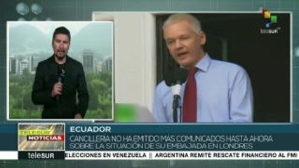 Retiran seguridad especial de embajada ecuatoriana en Londres
