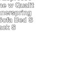 Montreal X Espresso Futon Frame w Quality 8 Inch Innerspring Mattress Sofa Bed Set Black