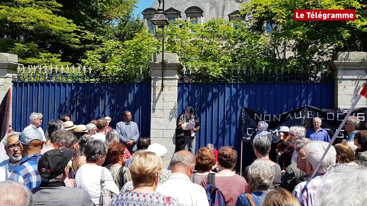 Quimper. 250 personnes manifestent après les violences à Gaza