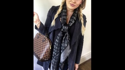 How to tie a Louis Vuitton Shawl - The Bluebell Look - video Dailymotion