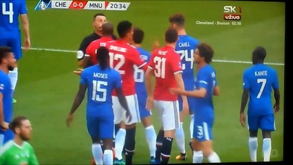 Phil Jones Gets Only A Yellow Card For Penalty Foul On Eden Hazard!