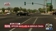 Officer-involved crash in Gilbert