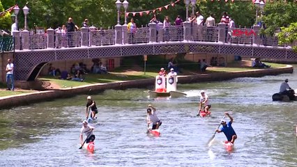 Eskişehir Porsuk Çayı'nda 'Gençlik Kupası' Kano Yarışları