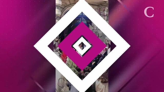 PHOTOS CLOSER. Jean Dujardin et Nathalie Péchalat radieux pour leur mariage !