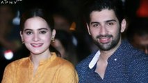 Aiman Khan and Muneeb Butt in a Recent Event