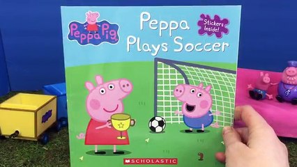 PEPPA Pig Plays Soccer Read Along Scholastic Book!