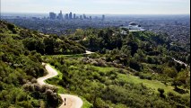 A mystery object sighted moving slowly over Griffith Park, L A in broad daylight