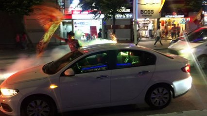 Galatasaraylı taraftalar şampiyonluk turu attı