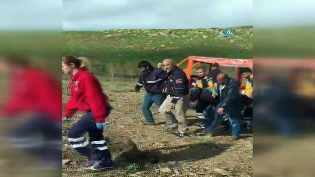 Kayalıklardan düşen vatandaşın yardımına AFAD yetişti