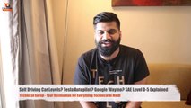 Self Driving Car Levels Tesla Autopilot- Google Waymo SAE Level 0-5 Explained Technical Guruji