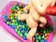 Learn Colors Baby Doll Bubble Gum Bathtime + Surprise Toys Compliation Video