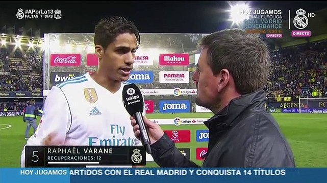 Varane: Estamos bien preparados y concentrados para la final de la Champions