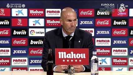 Zidane: "Nos queda el partido más bonito del año: la final de la Champions"