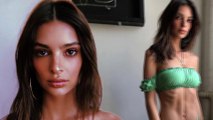 Emily Ratajkowski goes topless in revealing snap after flaunting her derriere in tiny swimsuit