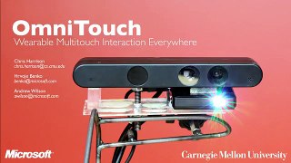 OmniTouch: Wearable Multitouch Interion Everywhere WWW.GOODNEWS.WS