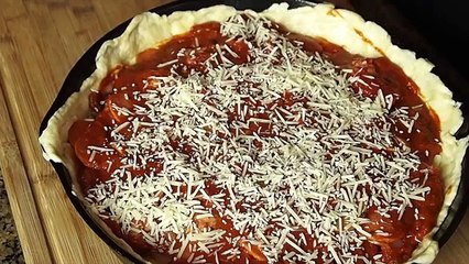 Meat Lovers Deep Dish Pizza Recipe!