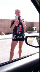 Racist Lady Screams At Mexican Man Working On Her Neighbors Driveway! "Gun, He&#039;s Got A Gun"