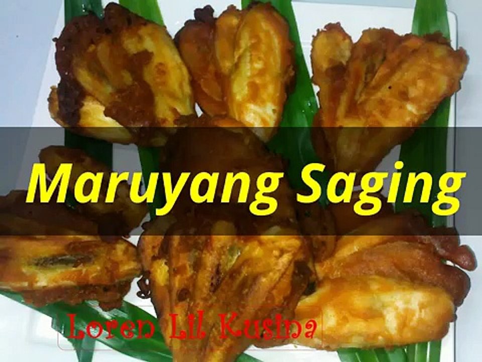 Maruyang Saging or Banana Fritters