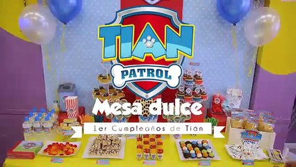 GALLETAS DE VAINILLA Y CHOCOLATE | Mesa dulce de Tián | PAW PATROL