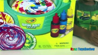 Crayola Spin Art Maker Paint Toy For Kids with Disney Cars Toys