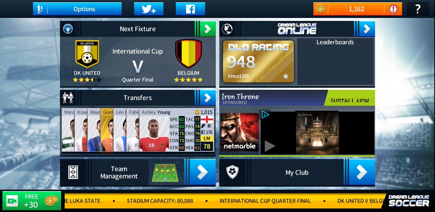 Dream League 2018 IOS Android - Season 1 - Game 29