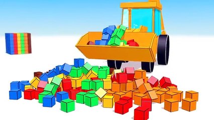 CUBE BUILDER for KIDS (HD) - Build a Backhoe Excavator for Children - AApV