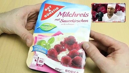 Edeka Milchreis mit Sauerkirschen in Kirschsauce (Gut und Günstig)