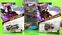 Guardians Of The Galaxy Hotwheels: Star Lord, Rocket Raccoon, and 5 Pack of Hotwheels Street Beasts!