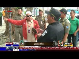 Pedagang Parcel Cikini Mengamuk Saat Ditertibkan