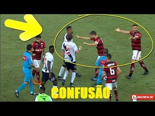 BRIGA E CARTÕES VERMELHOS NO CLÁSSICO ENTRE FLAMENGO 1 x 1 VASCO NO MARACA