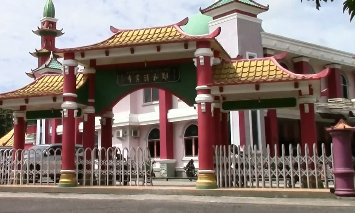Masjid Cheng Ho, Akulturasi Tiongkok dan Sriwijaya