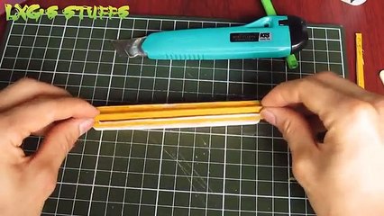 How to make a OTF (out the front) Knife using Wooden sticks | Popsicle stick Knife