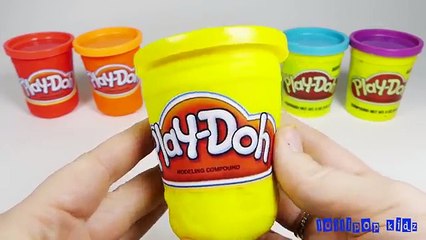 DIY How to Make Play Doh Lollipop Modeling Clay Learn Colors Colours