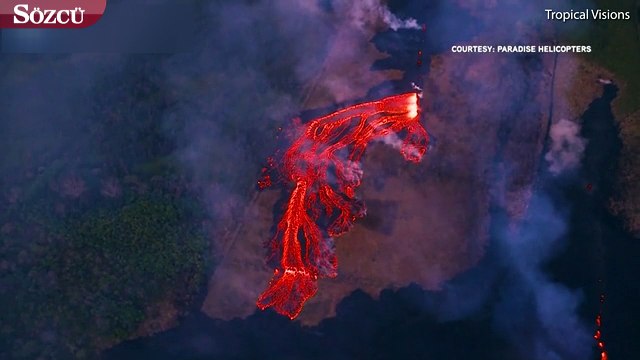 Kilauea'da çıkan lavlar Hawaii halkını tehdit ediyor