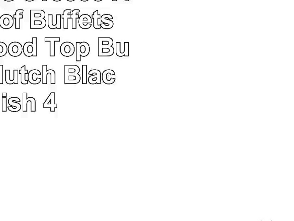 Home Styles 5100004142 Buffet of Buffets Natural Wood Top Buffet with Hutch Black Finish