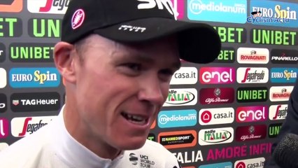 Tour d'Italie 2018 - Chris Froome : "C'est tellement spécial, pour moi et pour l'équipe Team Sky"