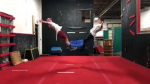 2 gymnastes KO en essayant un nouveau saut à l'entrainement !