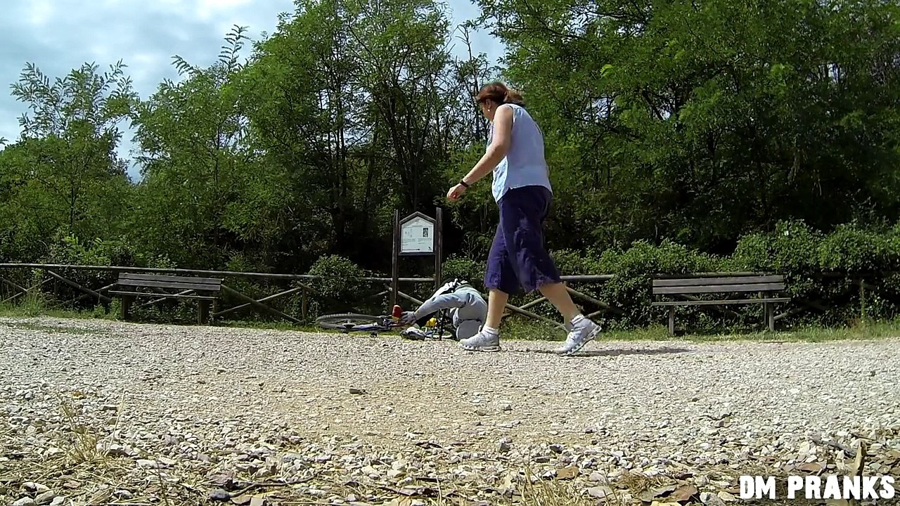 Fake Bike Accident Prank