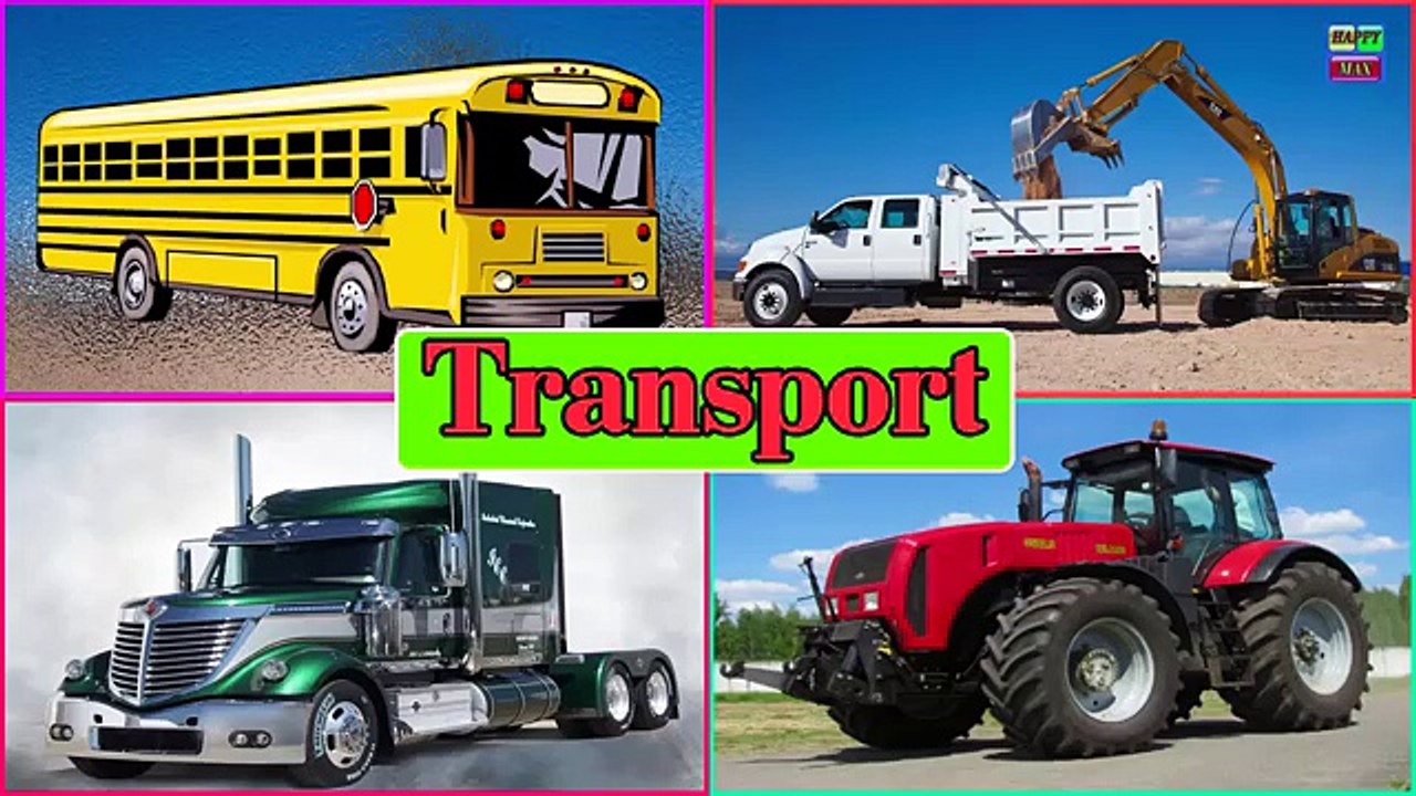 Learning Videos Cars for Kids Transportation sounds Names and Sounds of Vehicles